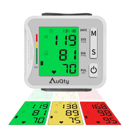 Automatic Wrist Blood Pressure Monitor with Voice Display