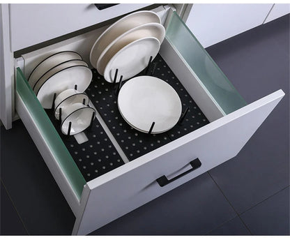 Adjustable Drawer Dish Drying Rack