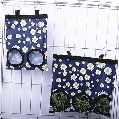 Hanging Hay Feeder Bag for Small Pets