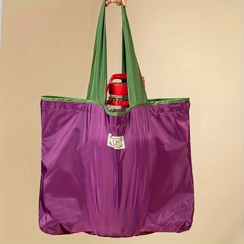Foldable Drawstring Shopping Tote Bag