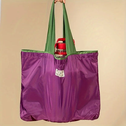 Foldable Drawstring Shopping Tote Bag