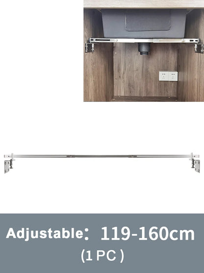 Adjustable Stainless Steel Undermount Sink Support Bar (1 Piece)
