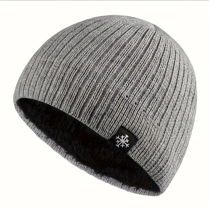 Unisex Wool Blend Winter Knitted Beanie