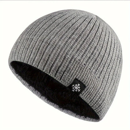 Unisex Wool Blend Winter Knitted Beanie