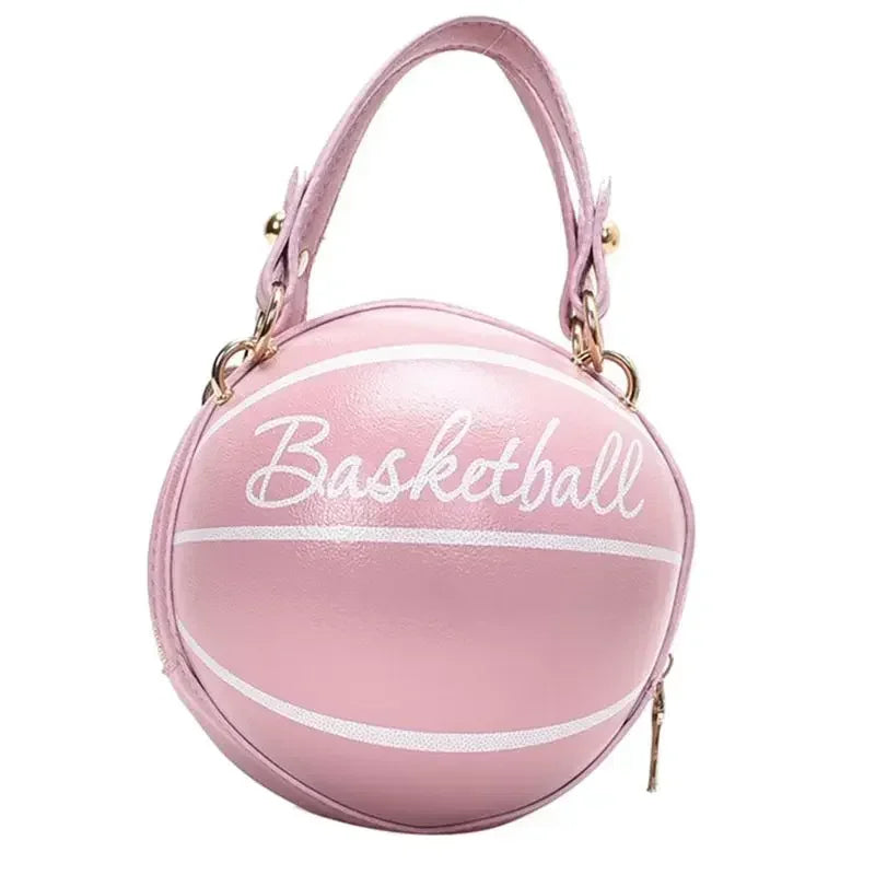 Basketball Round Crossbody Shoulder Bag