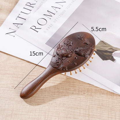Animal Shape Sandalwood Massage Hair Comb