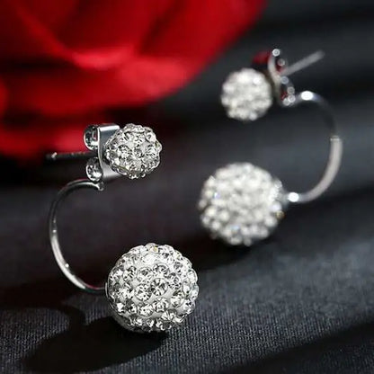 Crystal Ball Stud Earrings