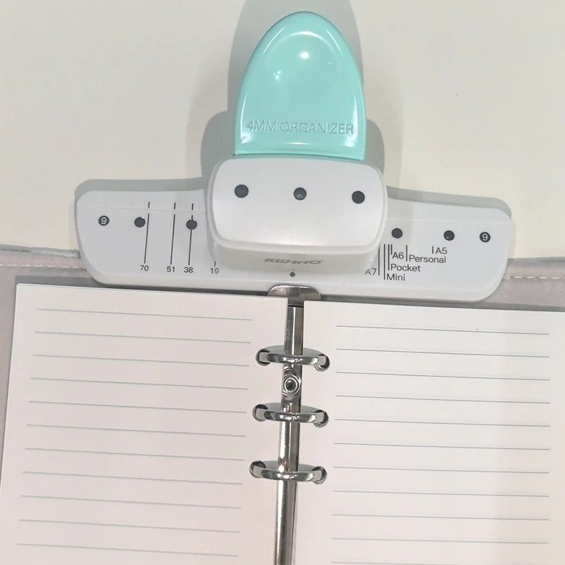 3-Hole Circular Paper Punch for DIY Planners & Notebooks