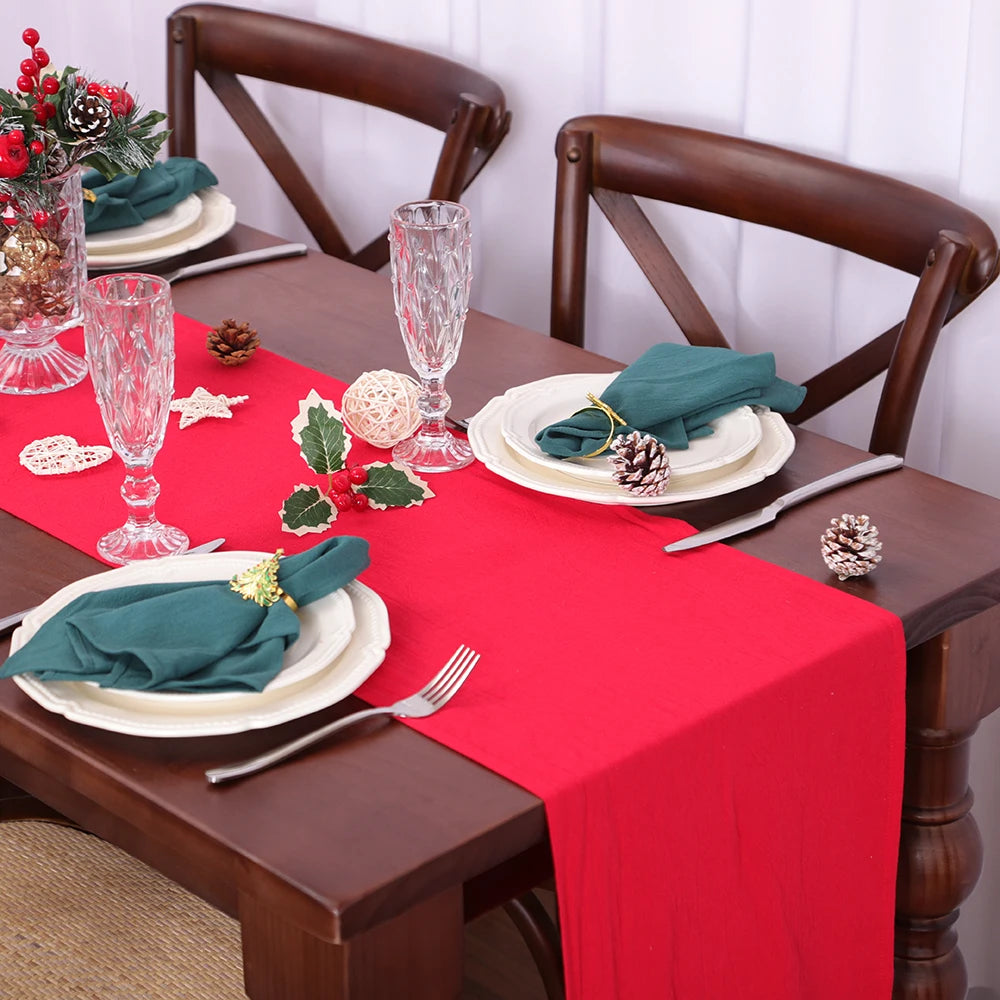 Sage Green Christmas Table Runner