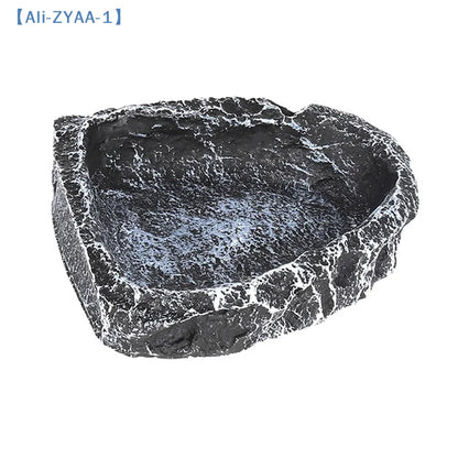 Natural Rock Reptile Feeding & Water Bowl