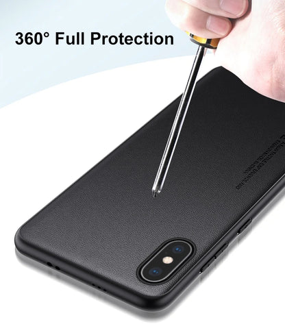 Premium PU Leather Shockproof Case for iPhone