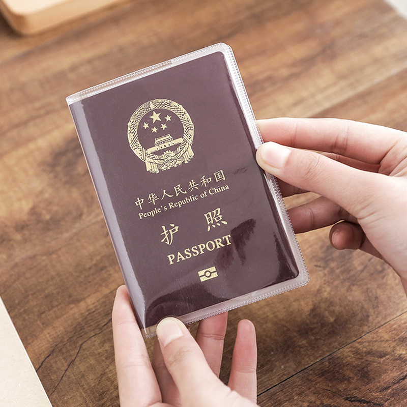 Transparent PVC Passport & Travel Document Holder