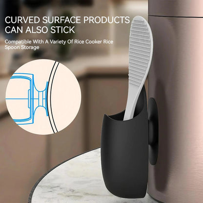 Silicone Rice Scoop Holder Wall Organizer