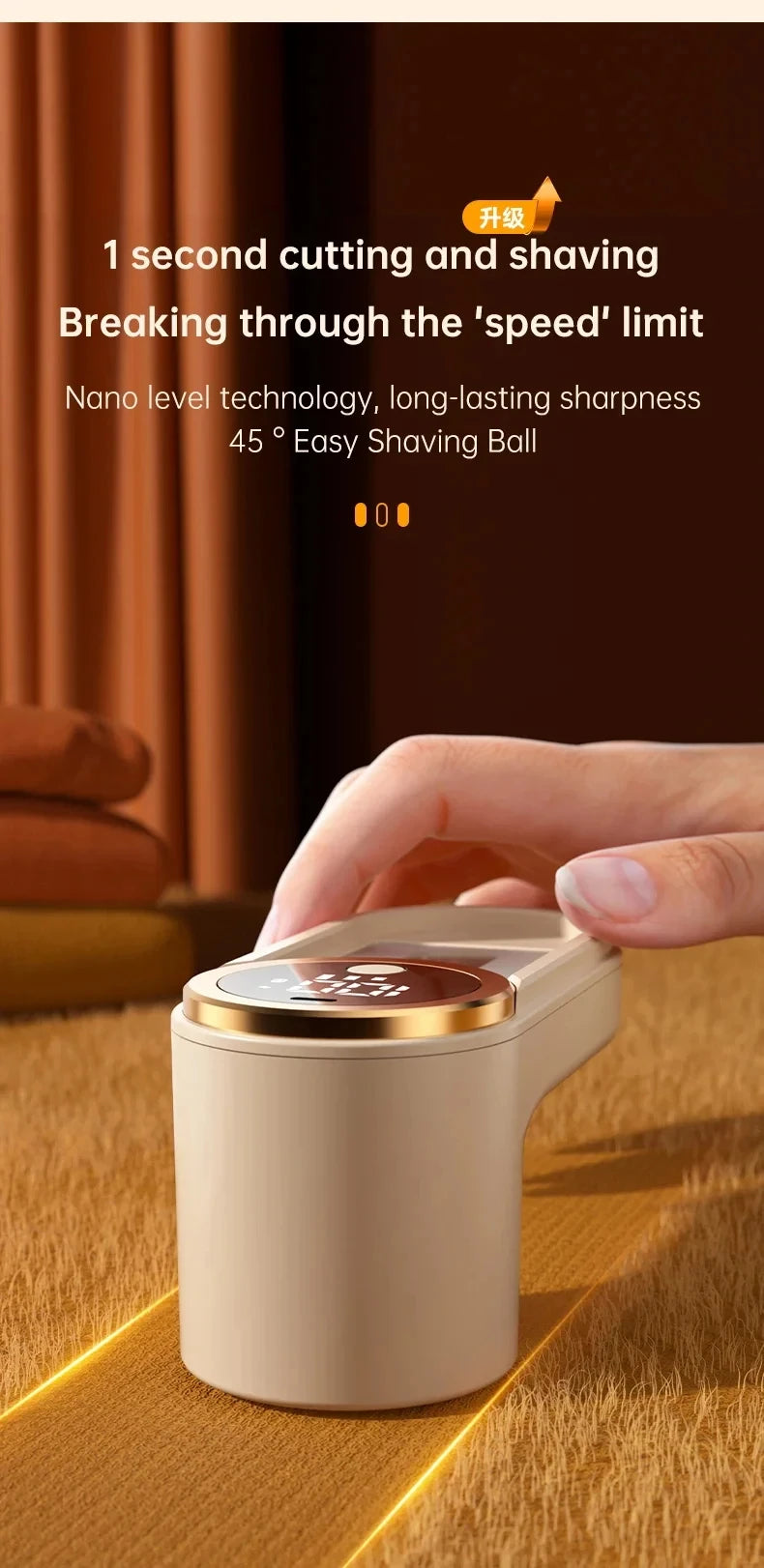 Portable Lint Remover with LED Display