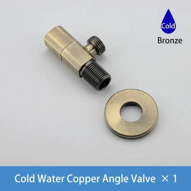 G1/2 Brass Single Outlet Toilet & Bathroom Angle Valve