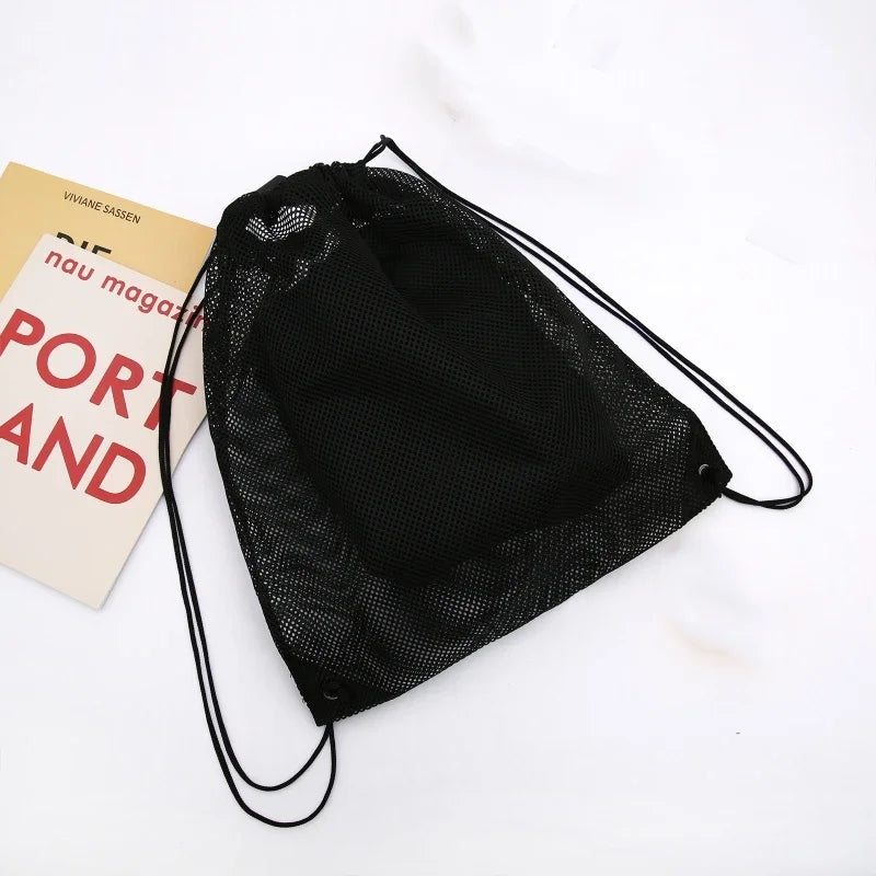 Heavy Duty Mesh Drawstring Sports Backpack