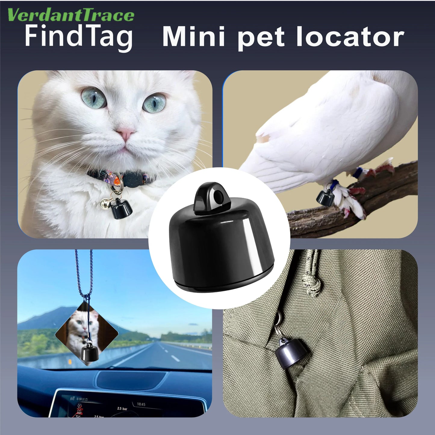 VerdantTrace Mini Pets Global Locator