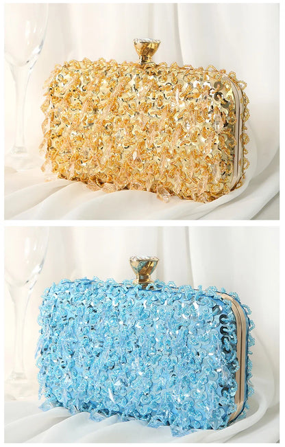 Handmade Beaded Evening Clutch Bag