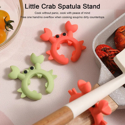 Crab Shaped Silicone Utensil Rest Holder