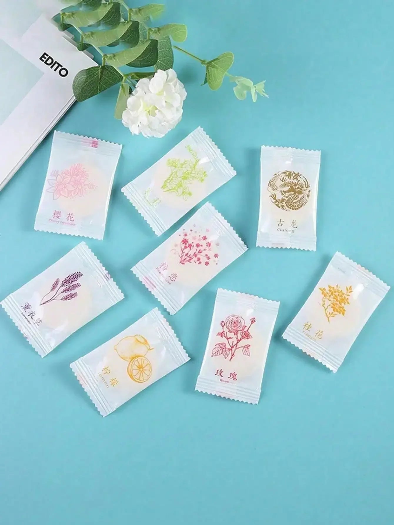 Scented Air Freshener Sheets with Holders