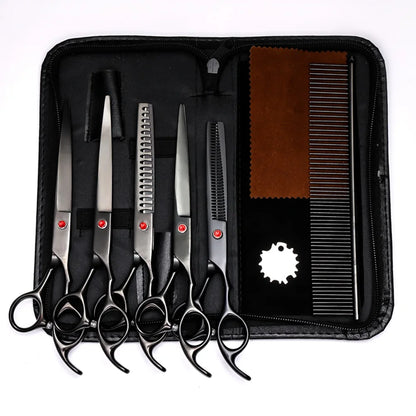Professional 7 Inch Pet Grooming Scissors Kit