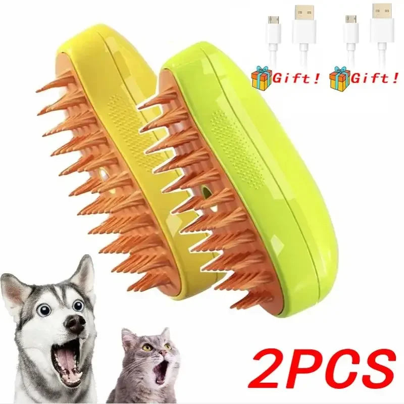 3-in-1 Pet Steam Brush