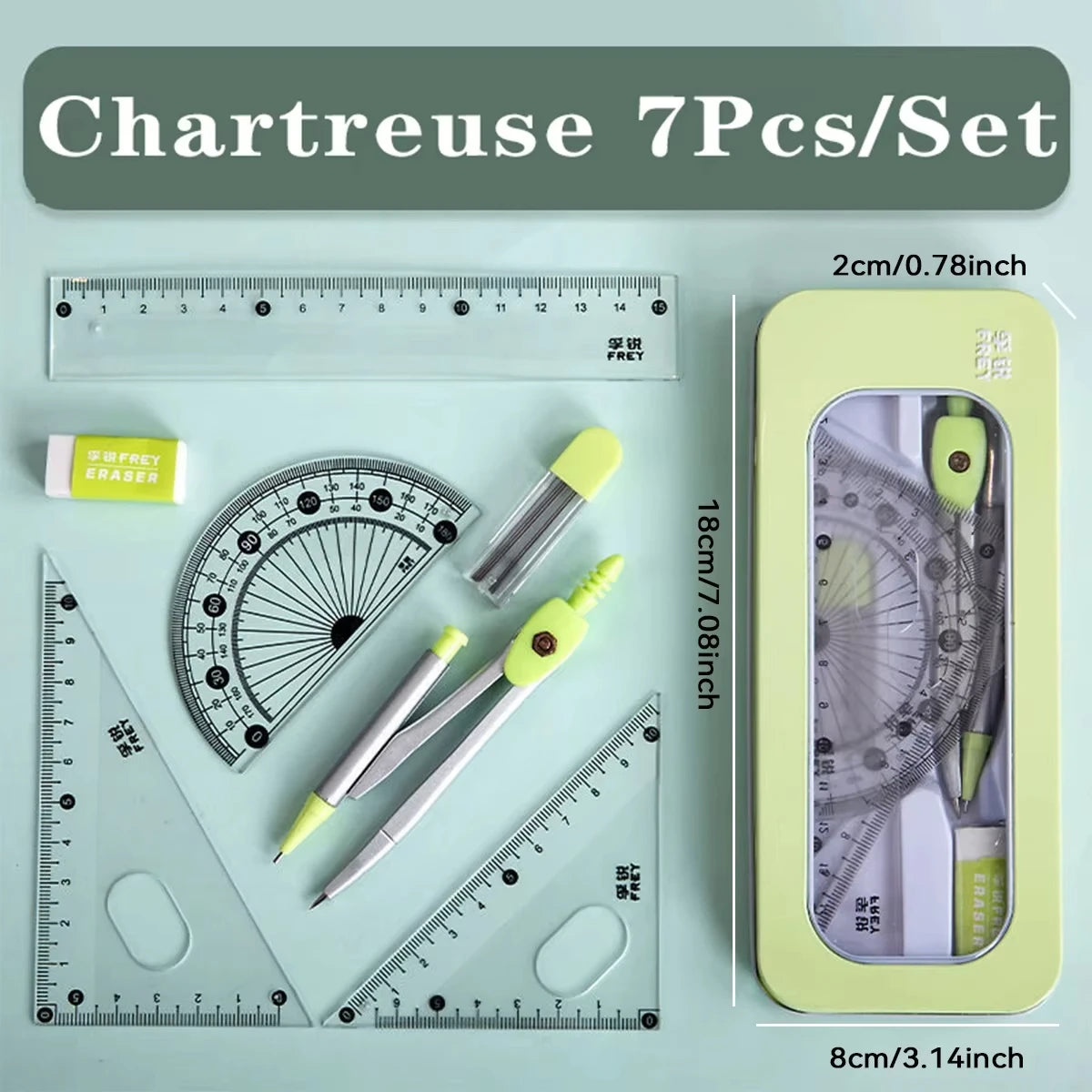 Geometry Math Set with Storage Case
