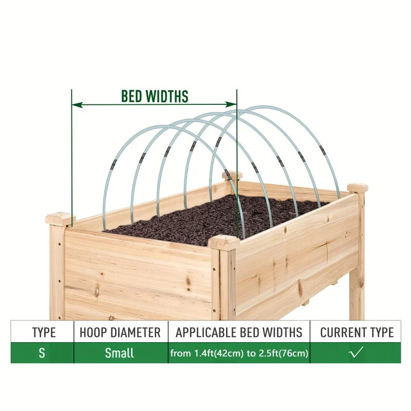 Fiberglass Garden Hoops Grow Tunnel Kit