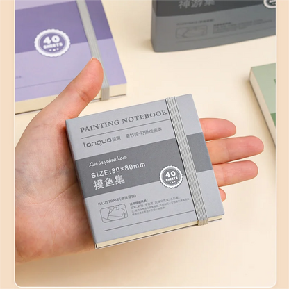 Portable 40-Sheet Mini Sketchbook – 250GSM Thick Paper