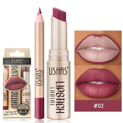 Matte Lipstick & Lip Liner Set