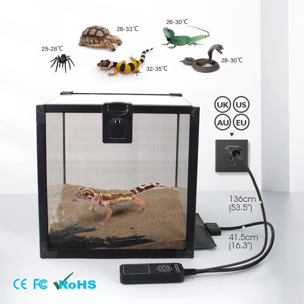 Reptile Heating Pad with Thermostat Controller