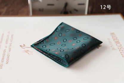 Korean Retro Geometric Pocket Square