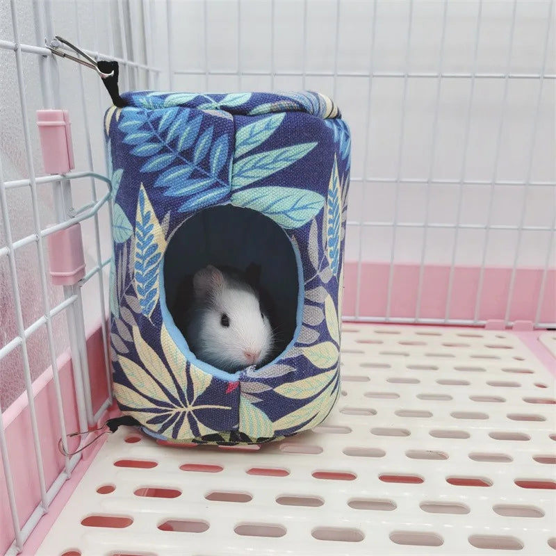 Hamster Hanging House & Soft Cotton Hammock for Small Animals