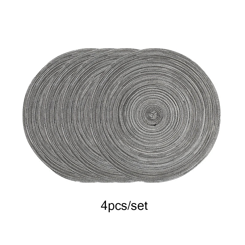 Round Woven Braided Placemats