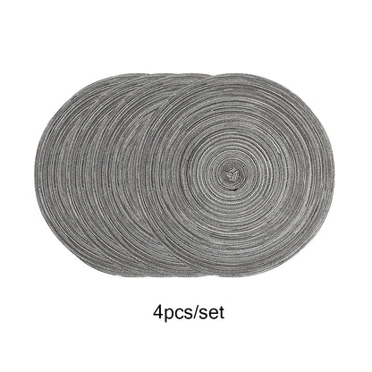 Round Woven Braided Placemats