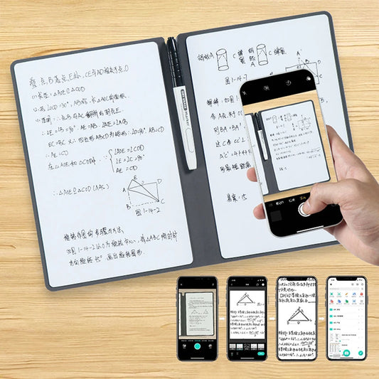 A5 Reusable Dry Erase Whiteboard Notebook