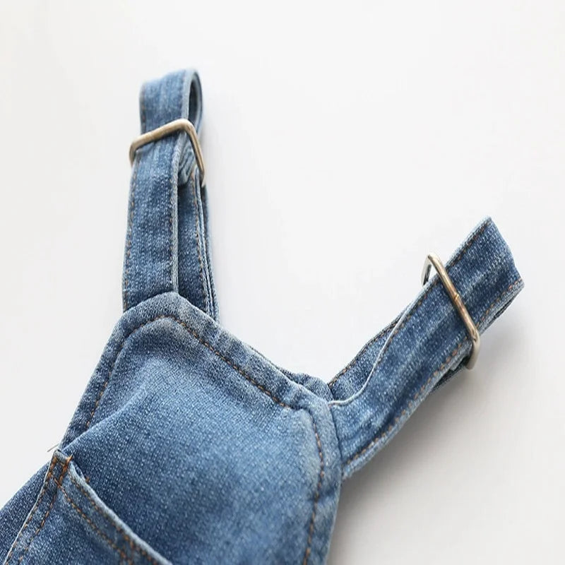 Denim Jean Overalls for Dogs