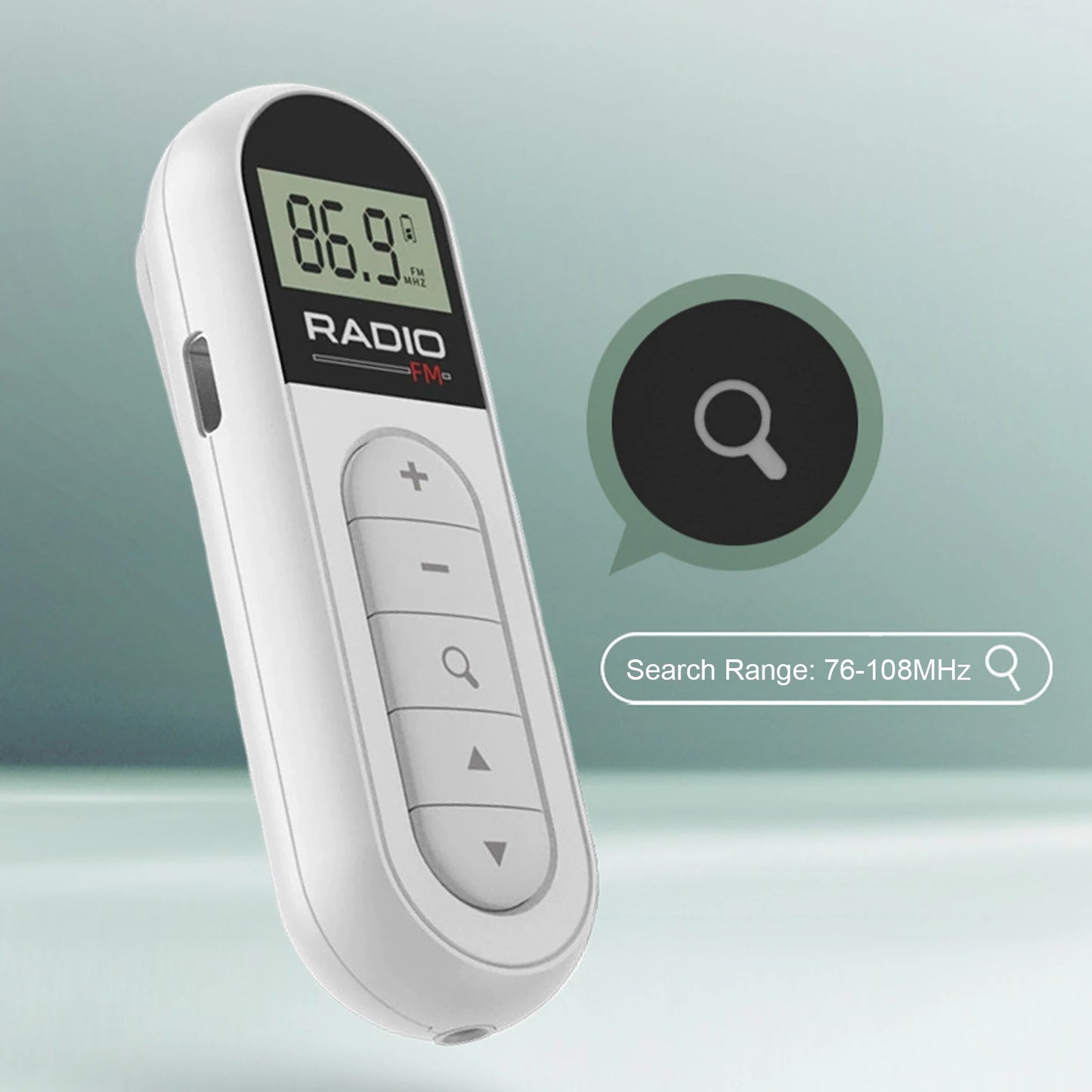 Portable Digital FM Pocket Radio with LCD Display