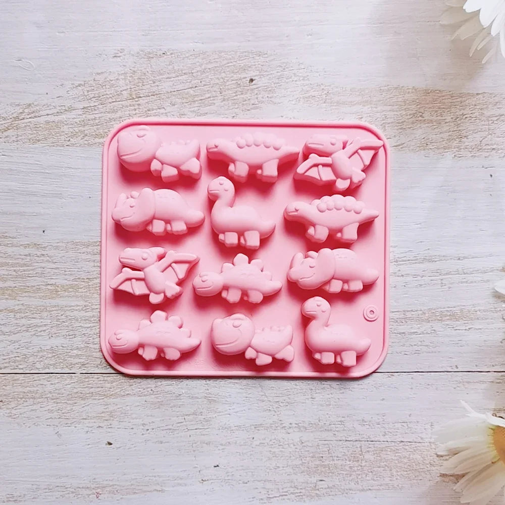 3D Dinosaur Silicone Baking Mold Tray