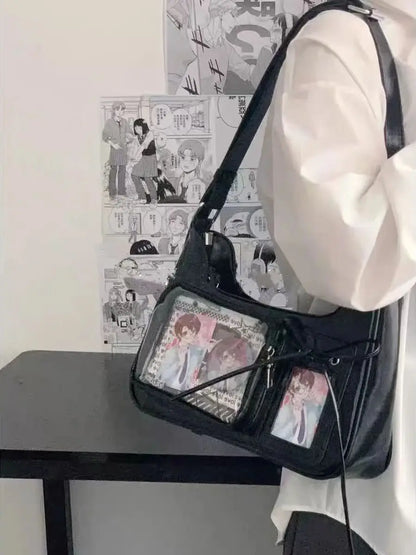 Y2K Transparent Ita Shoulder Bag