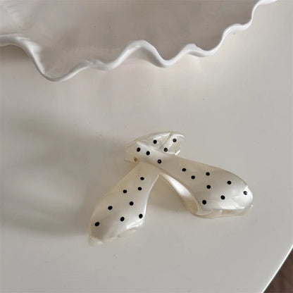 Large Black Wave Dot Hair Claw Clip