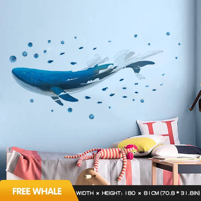 Creative Whale Wall Sticker