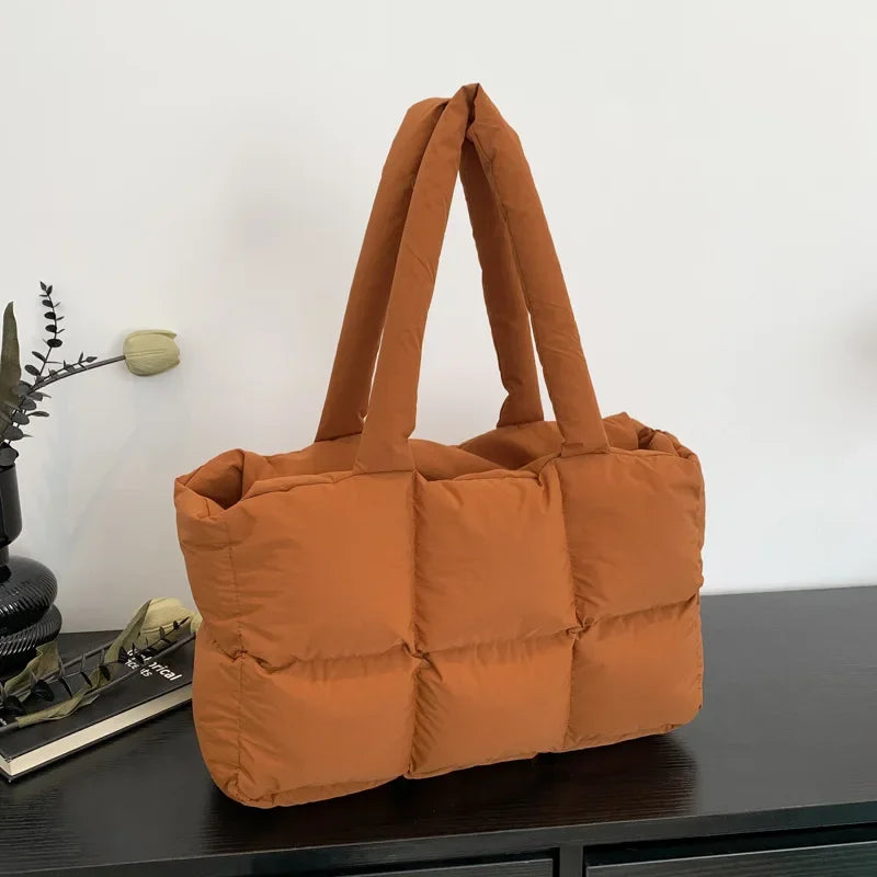 Quilted Large Capacity Tote Shoulder Bag