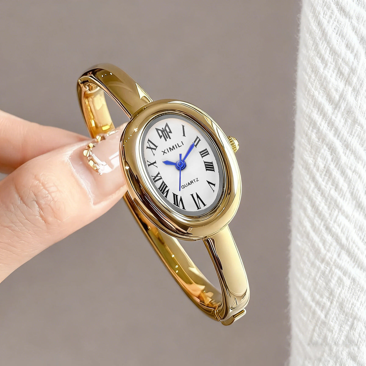 Oval Roman Numeral Quartz Watch