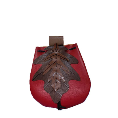 Medieval Leaf Belt Waist Pouch