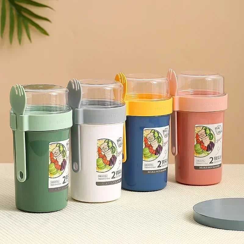 Bento Salad & Breakfast Cup Container Set
