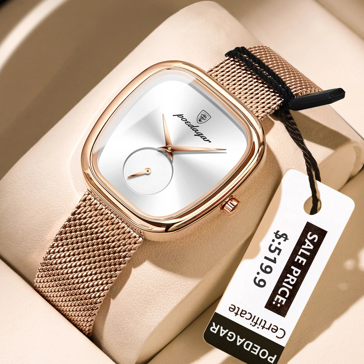 783W Women's Stainless Steel Mesh Quartz Watch