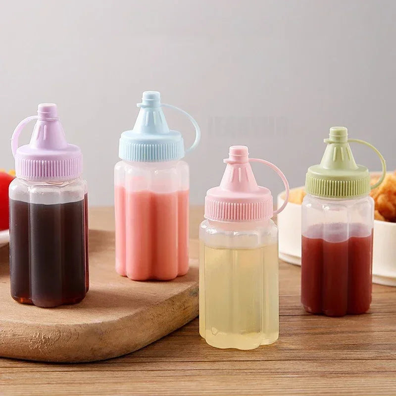4-Pack Mini Sauce Squeeze Bottles