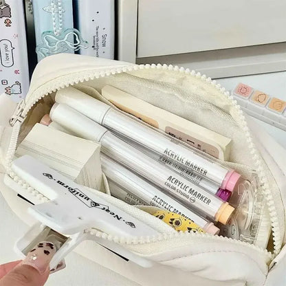 Minimalist Student Pencil Bag for School & Office Supplies