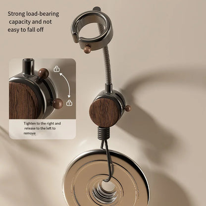Adjustable Wall-Mounted Hair Dryer Holder